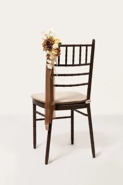 Aisle & Chair Decor in Earth Brown & Butter Yellow