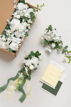 Aisle & Chair Decor in White & Sage