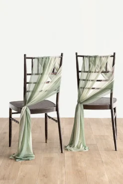 Aisle & Chair Decor Set in White & Sage