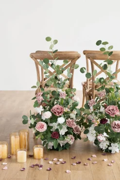 Altar Decor Free-Standing Flowers in Dusty Rose & Cream