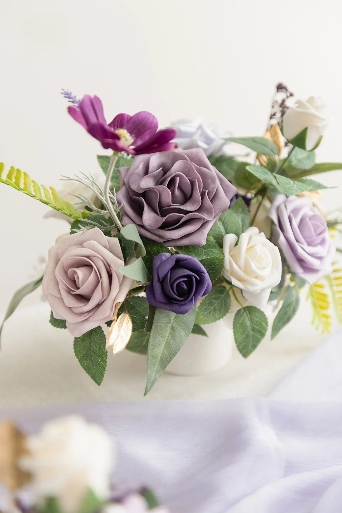 Assorted Floral Centerpiece Set in Lilac & Gold | Clearance