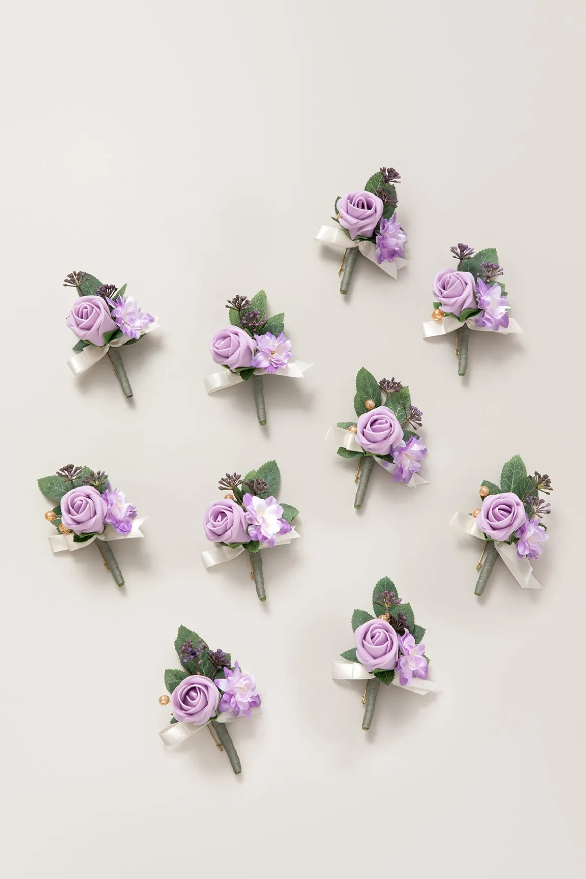Boutonnieres for Guests in Lilac | Clearance