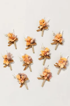 Boutonnieres for Guests in Rust & Sepia | Clearance