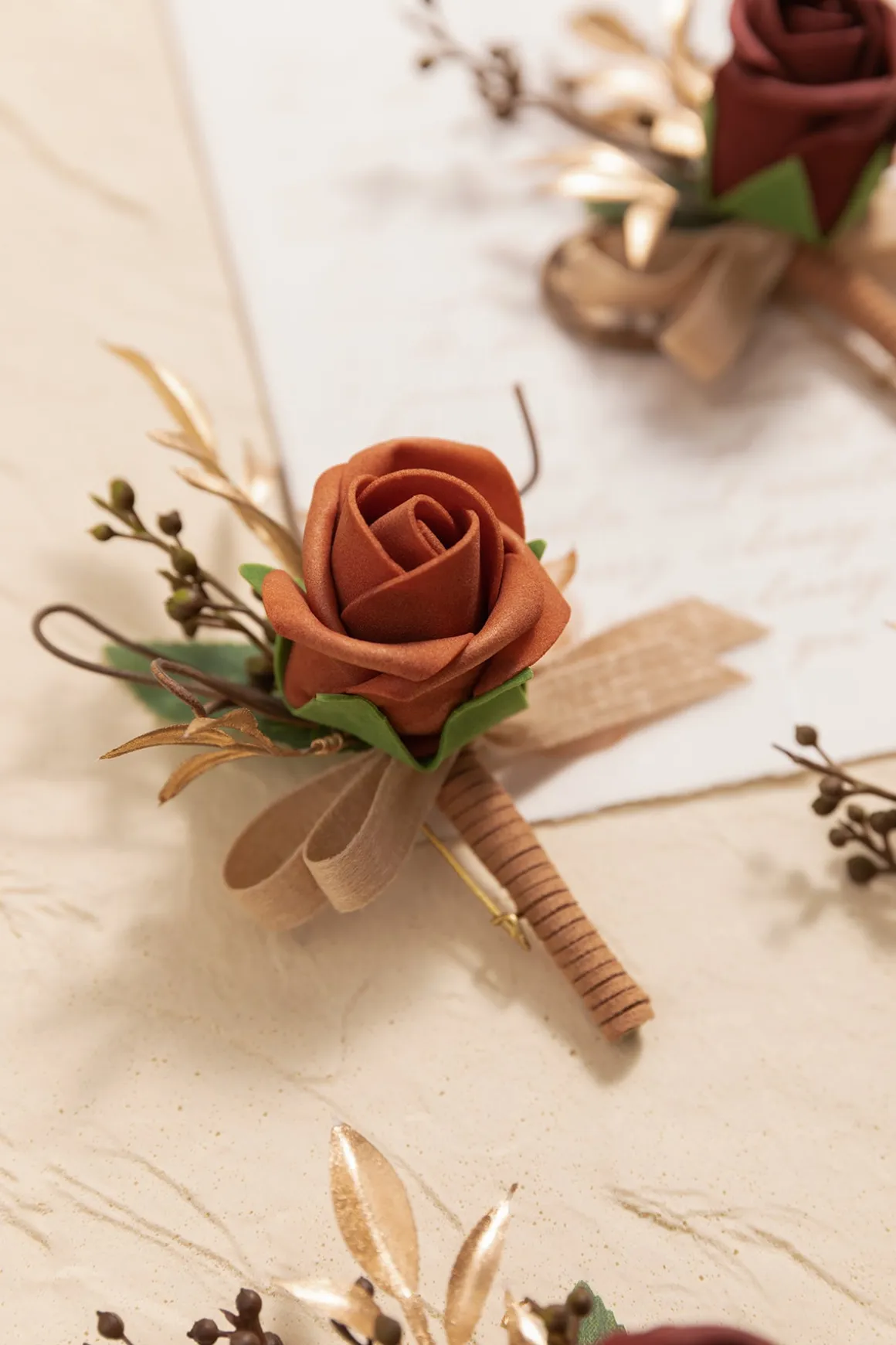 Boutonnieres in Amber