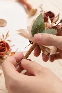 Boutonnieres in Amber