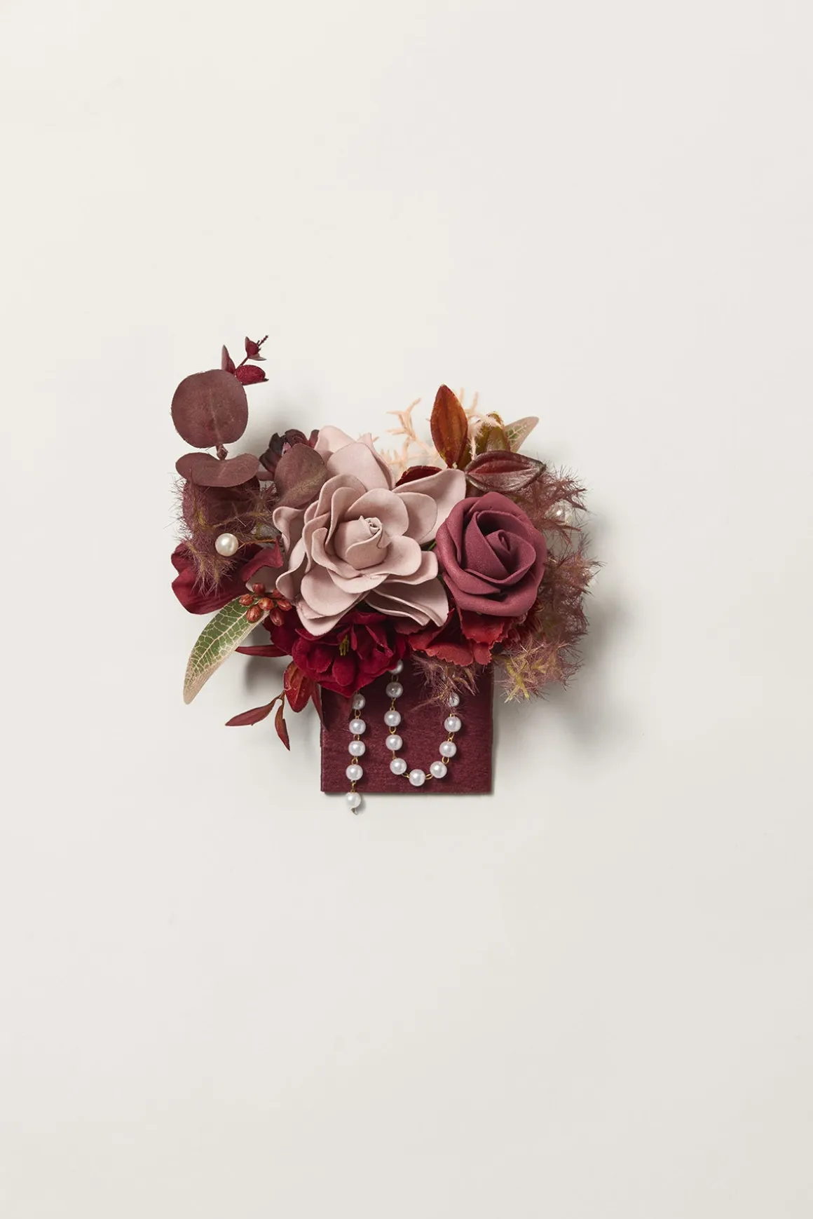 Boutonnieres in Burgundy
