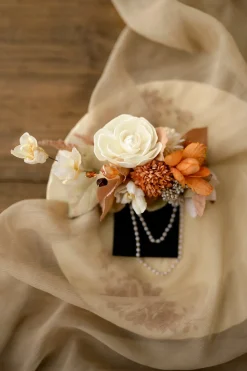Boutonnieres in Rust & Sepia | Clearance