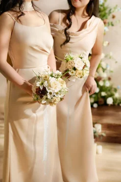 Bridesmaid Bouquet in Earth Brown & Tawny Beige | Clearance