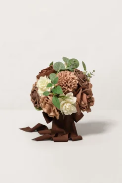 Bridesmaid Bouquet in Earth Brown & Sand Beige (Set of 1)