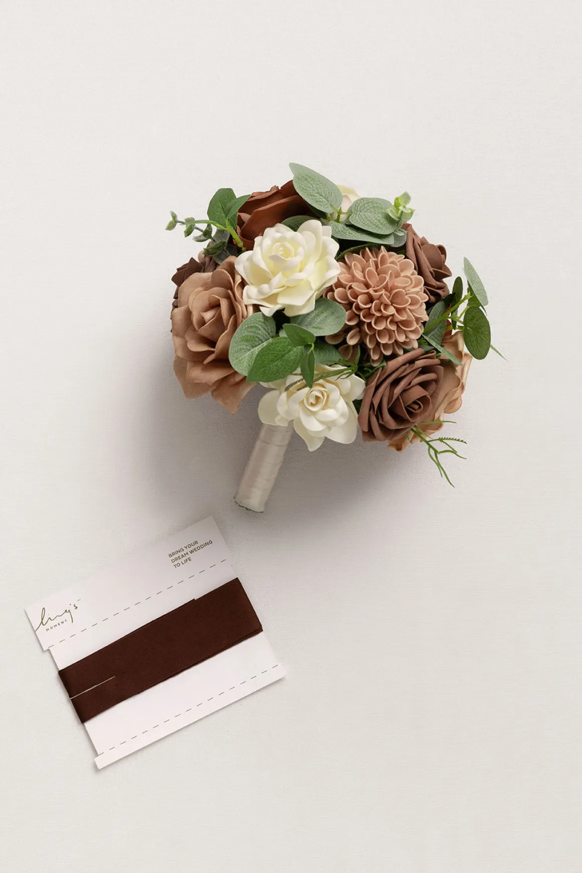 Bridesmaid Bouquet in Earth Brown & Sand Beige (Set of 1)