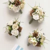 Bridesmaid Bouquet in Earth Brown & Tawny Beige (Set of 4 )