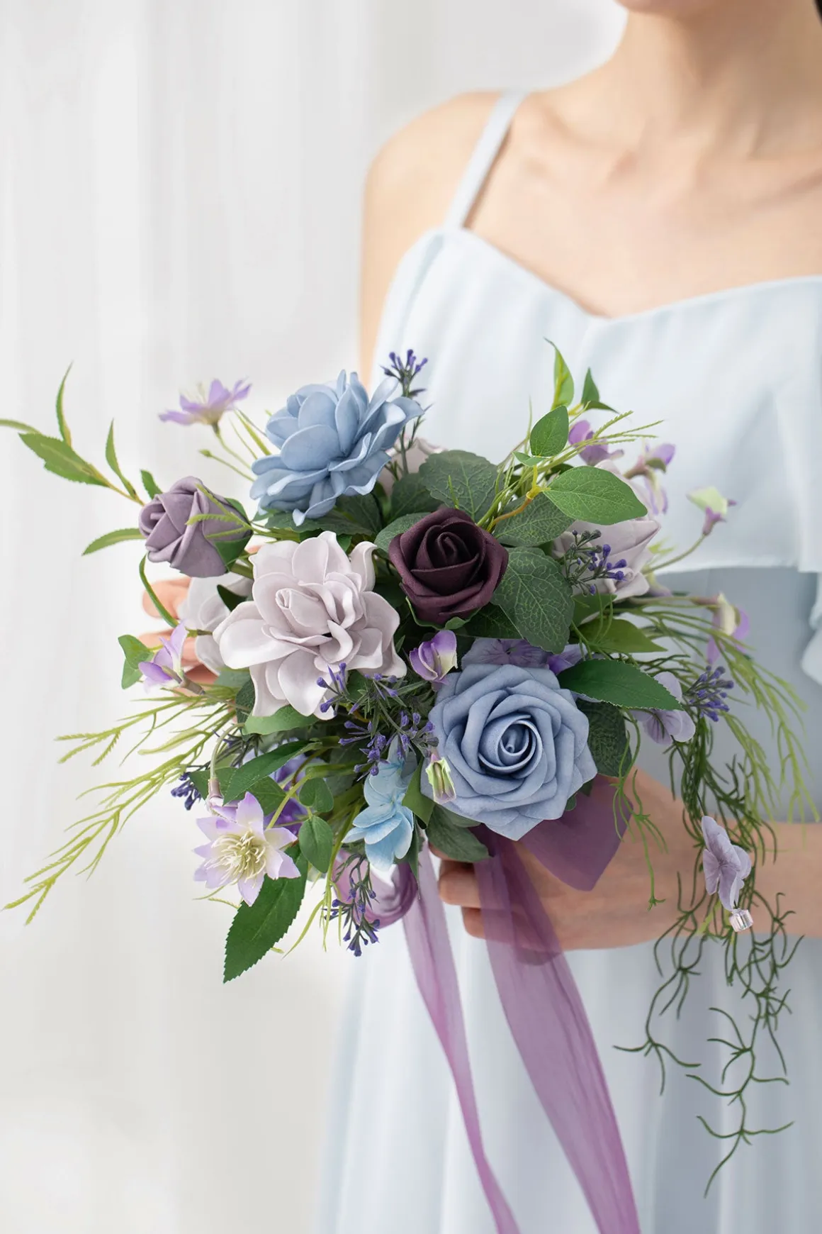 Bridesmaid Bouquet in Ethereal Purple Dream (Set of 1)