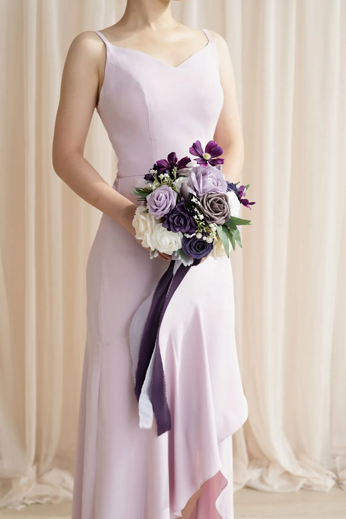 Bridesmaid Bouquet in Lilac & Cream | Clearance