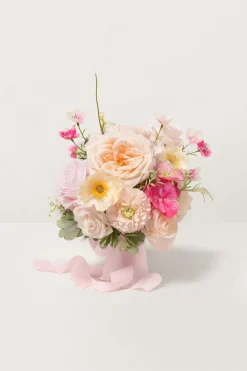 Bridesmaid Bouquet in Powder Pink & Berry Pink & Cream (Set of 4)