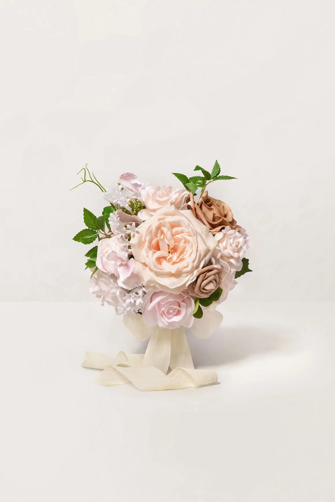 Bridesmaid Bouquet in Powder Pink & Sand Beige (Set of 4)