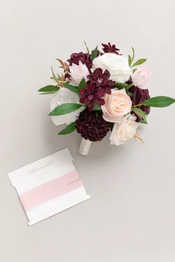 Bridesmaid Bouquet in Romantic Marsala