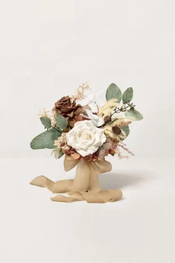 Bridesmaid Posy in Earth Brown & Beige(Set of 1) | Clearance