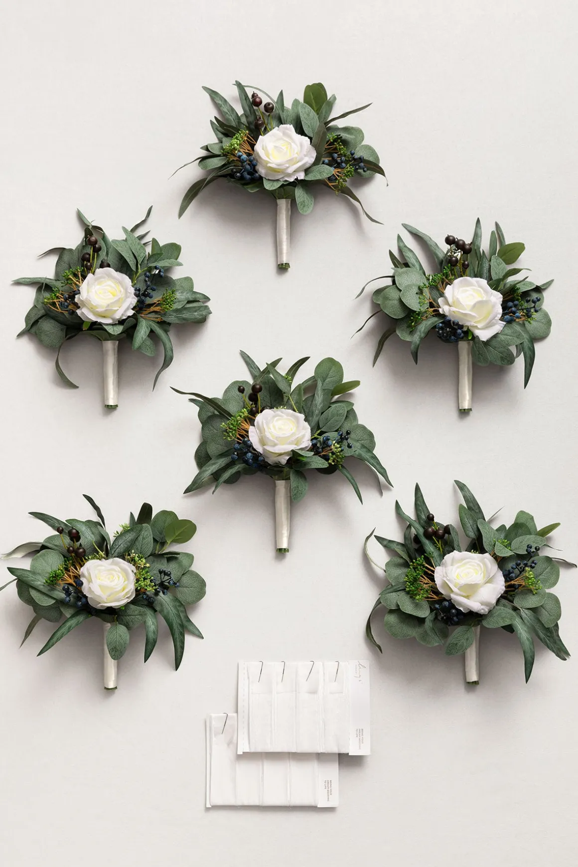 Bridesmaid Posy in Natural Whites (Set of 6) | Clearance