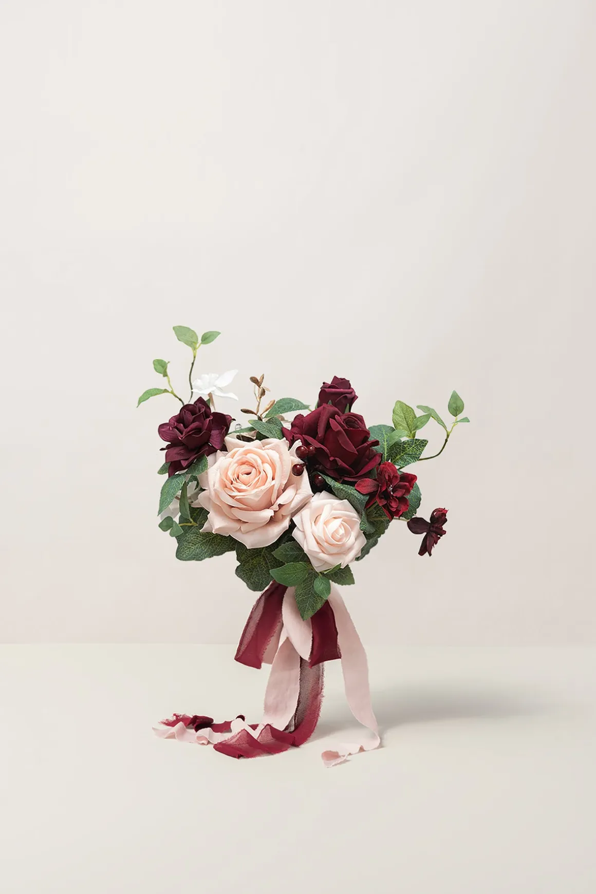 7" Bridesmaid Posy in Romantic Marsala (Set of 1 )