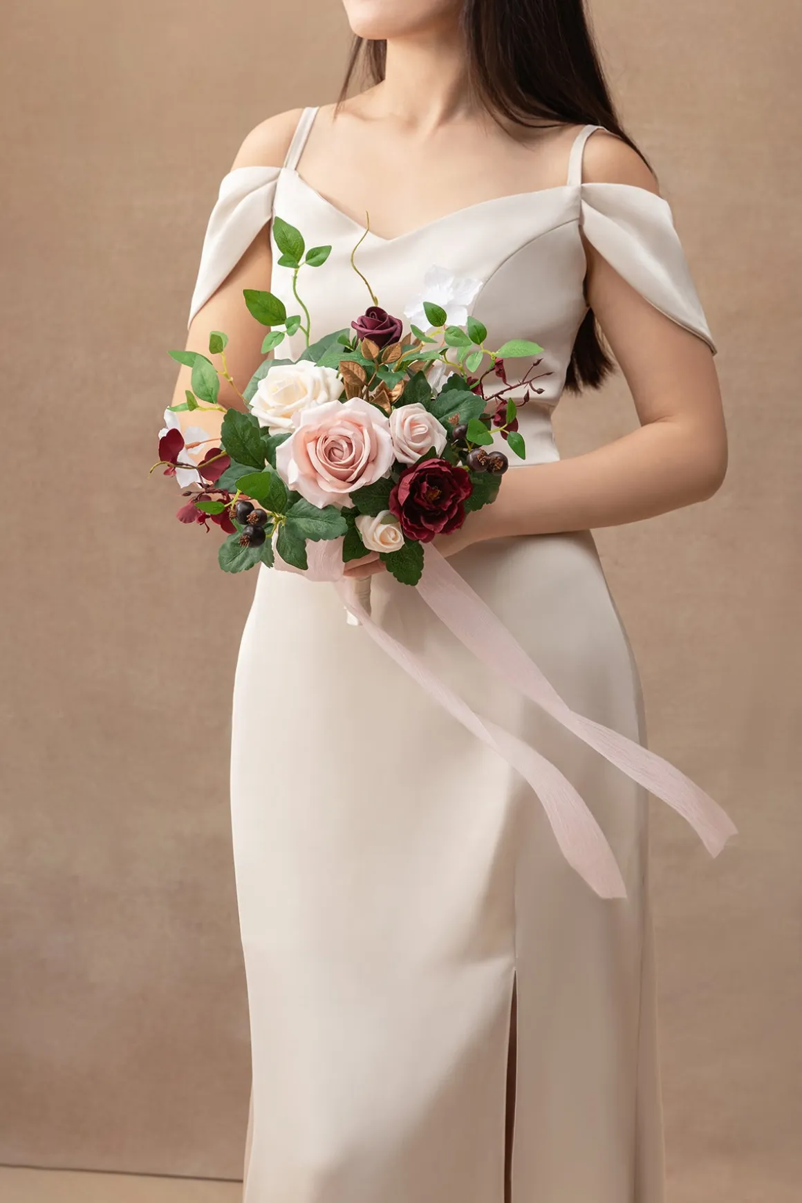 Bridesmaid Posy in Romantic Marsala