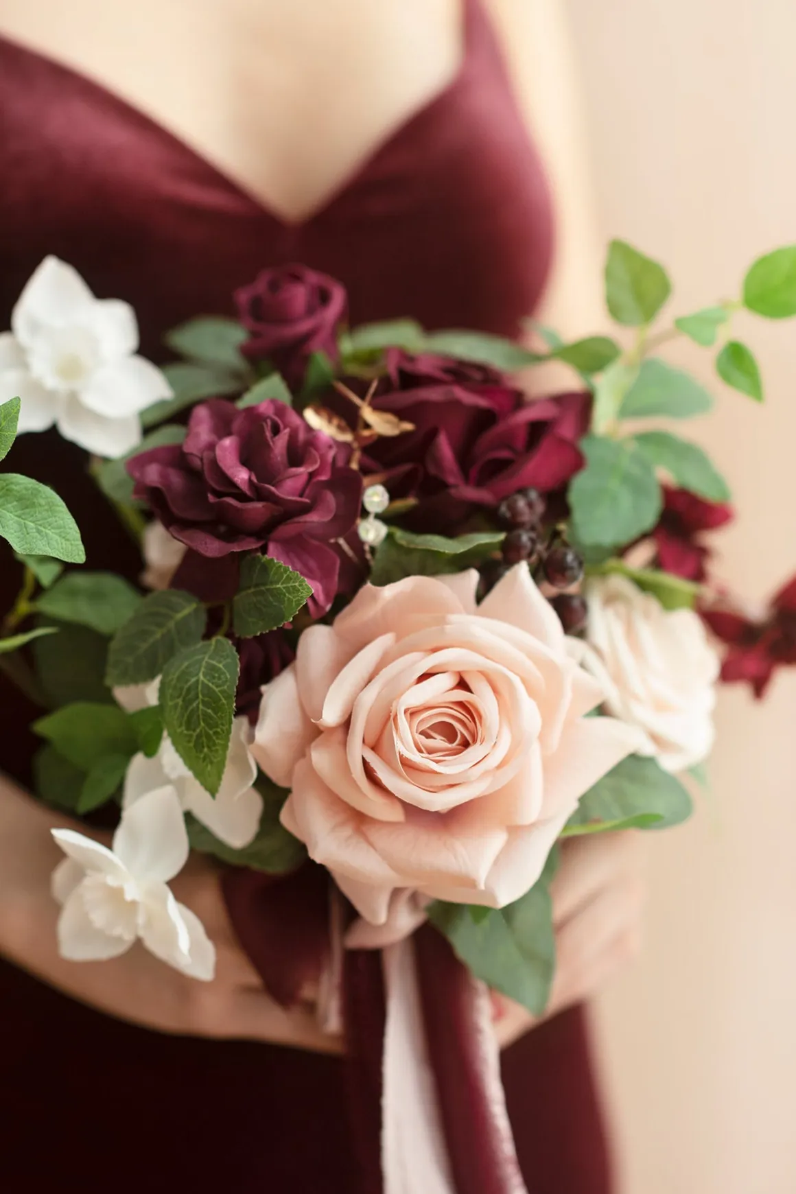 Bridesmaid Posy in Romantic Marsala