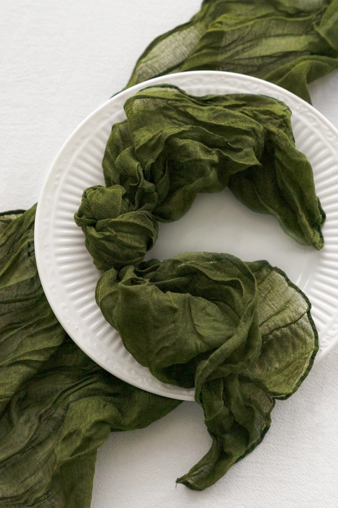 Cheesecloth Napkins & Table Runner Set for Reception