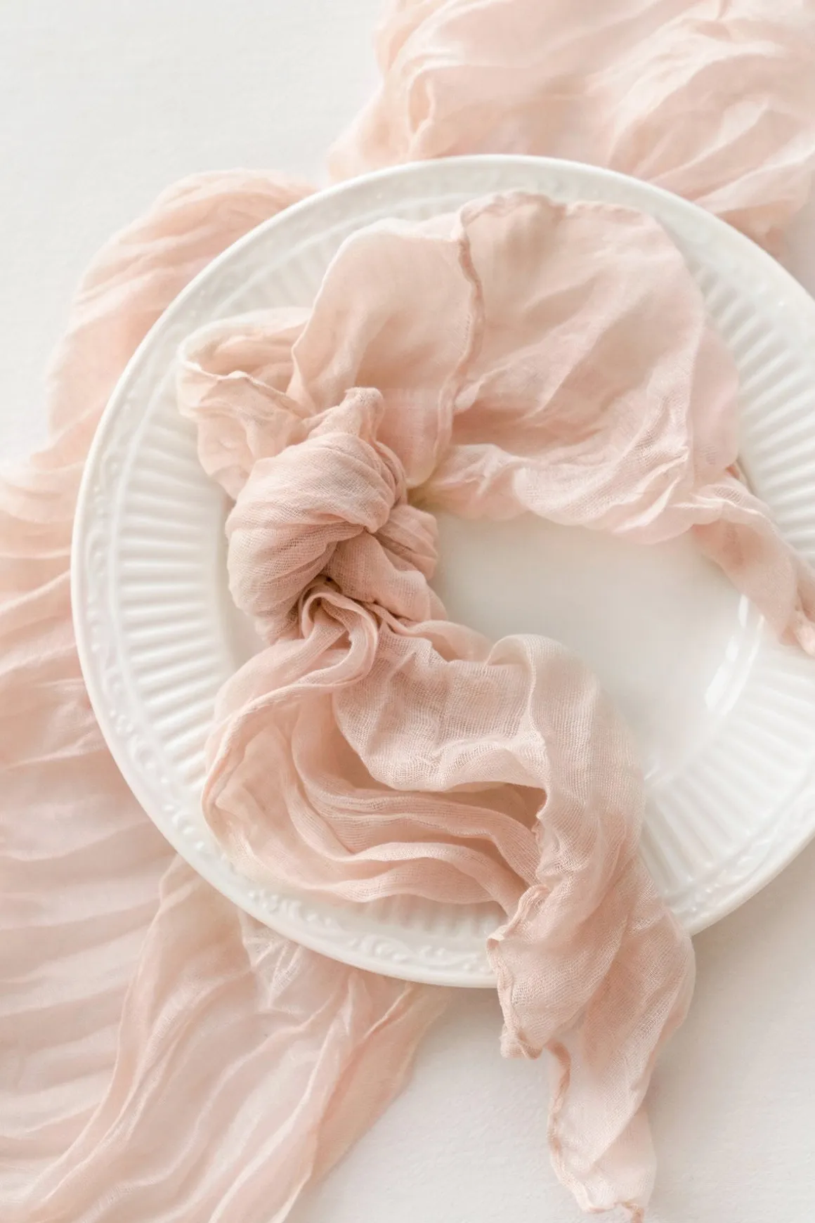 Cheesecloth Napkins & Table Runner Set for Reception