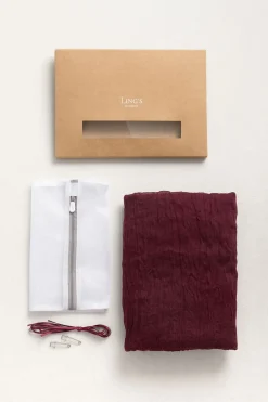 Cheesecloth Table Runner - Burgundy（10ft） | Clearance