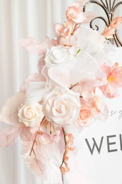 Combo Set Flower Sign Decor in Glowing Blush & Pearl | Clearance