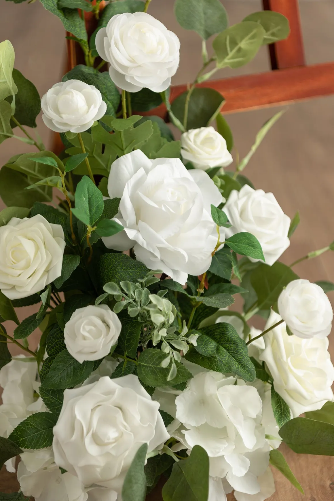 Deluxe Combo Set Flower Sign Decor in White & Sage