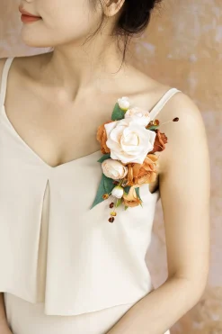 Deluxe Wedding Flower Package in Sunset Terracotta