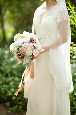 Deluxe Wedding Flower Packages in Dusty Rose & Cream
