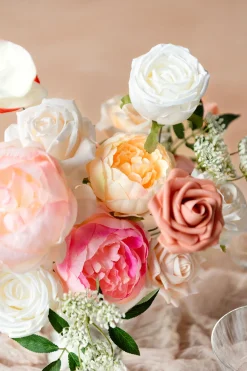 DIY Designer Flower Boxes in Blush & Cream