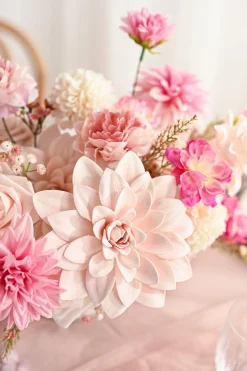DIY Designer Flower Boxes in Blush & Cream