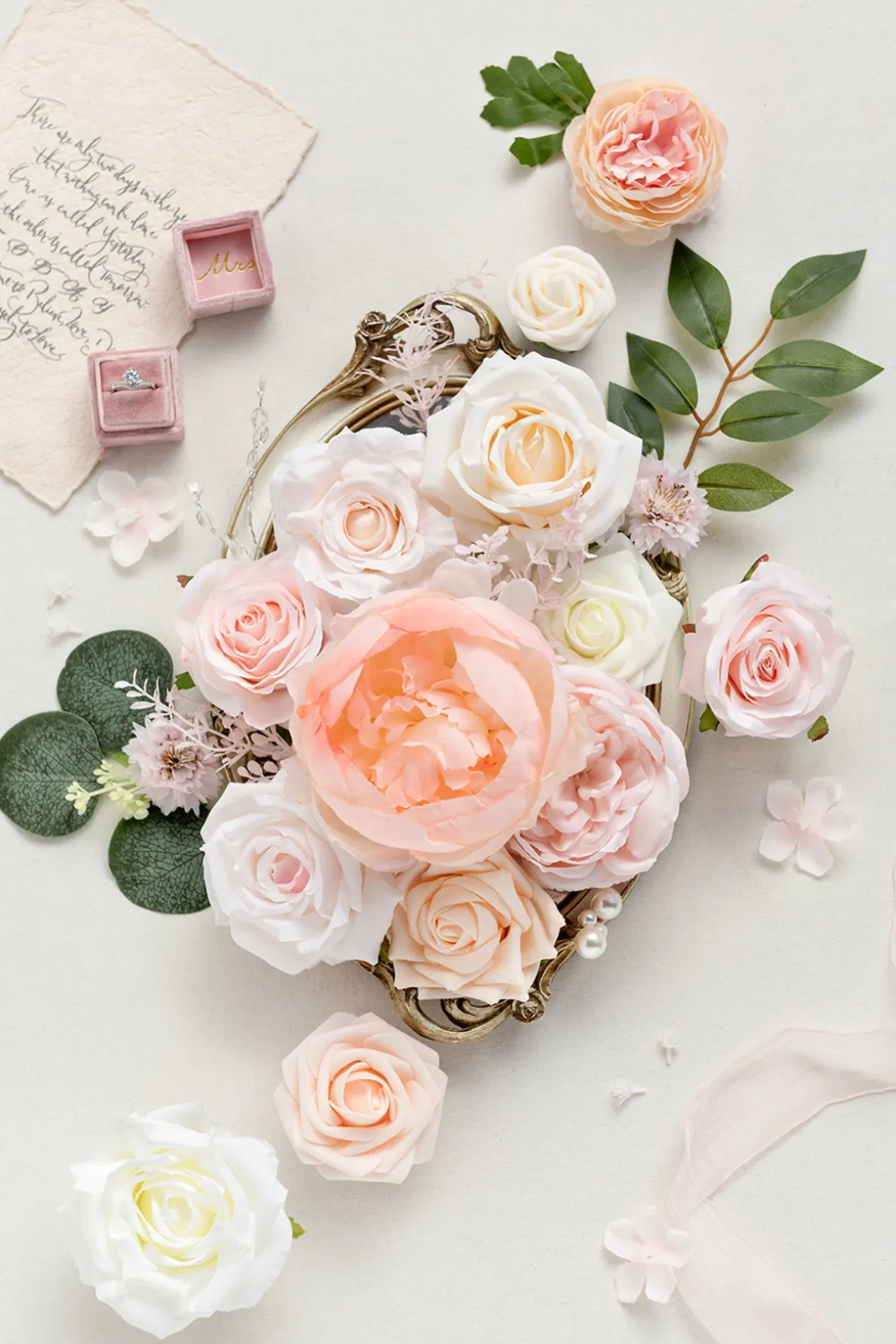 DIY Designer Flower Boxes in Blush & Cream