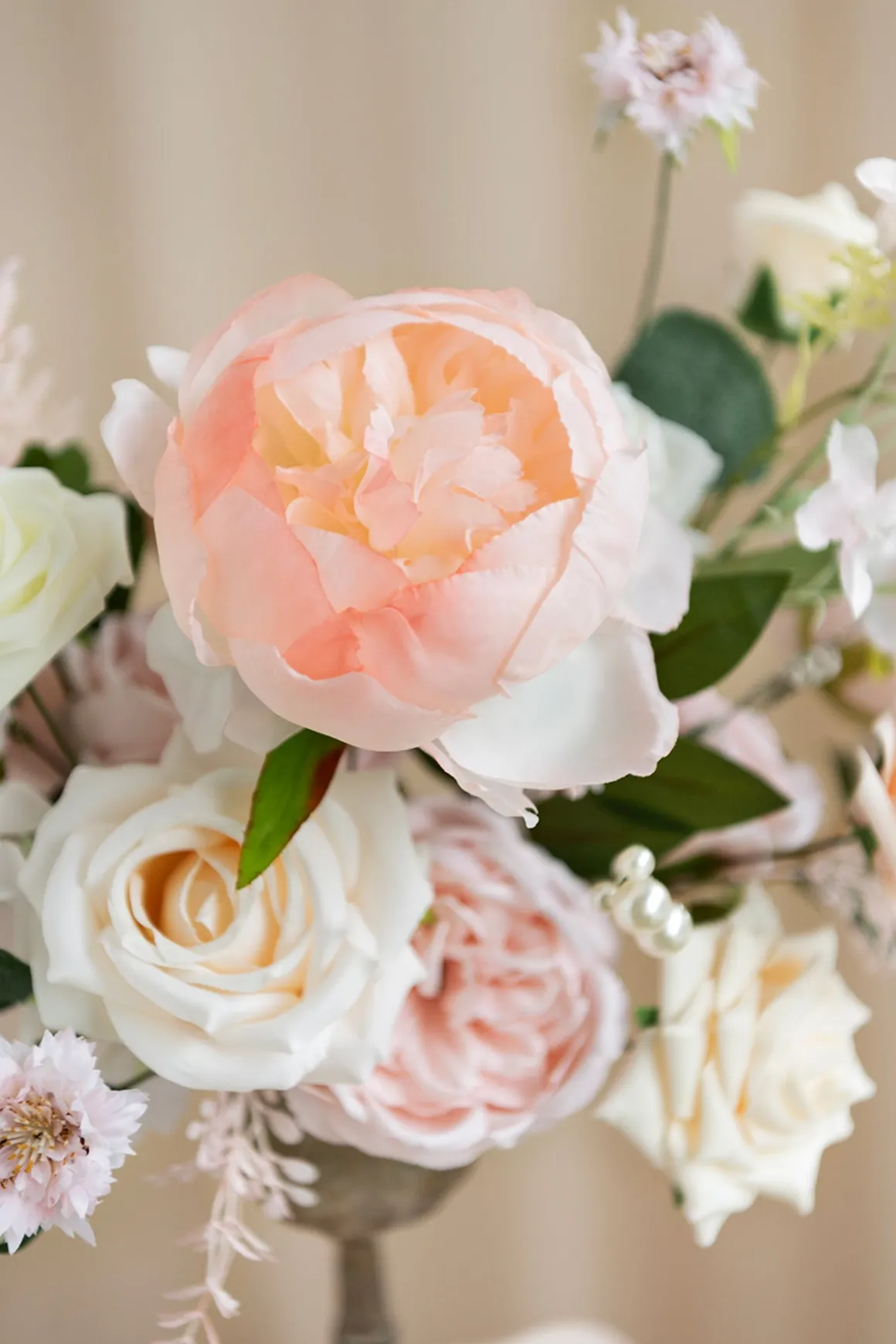 DIY Designer Flower Boxes in Blush & Cream