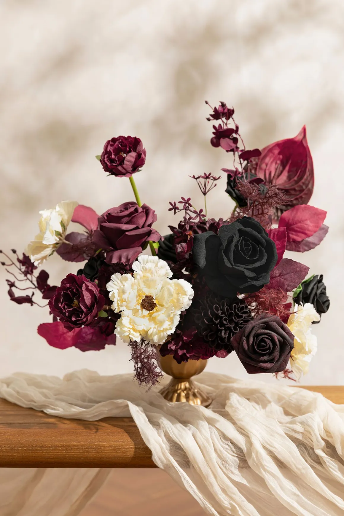 DIY Designer Flower Boxes in Burgundy & Black Grand Box | Clearance