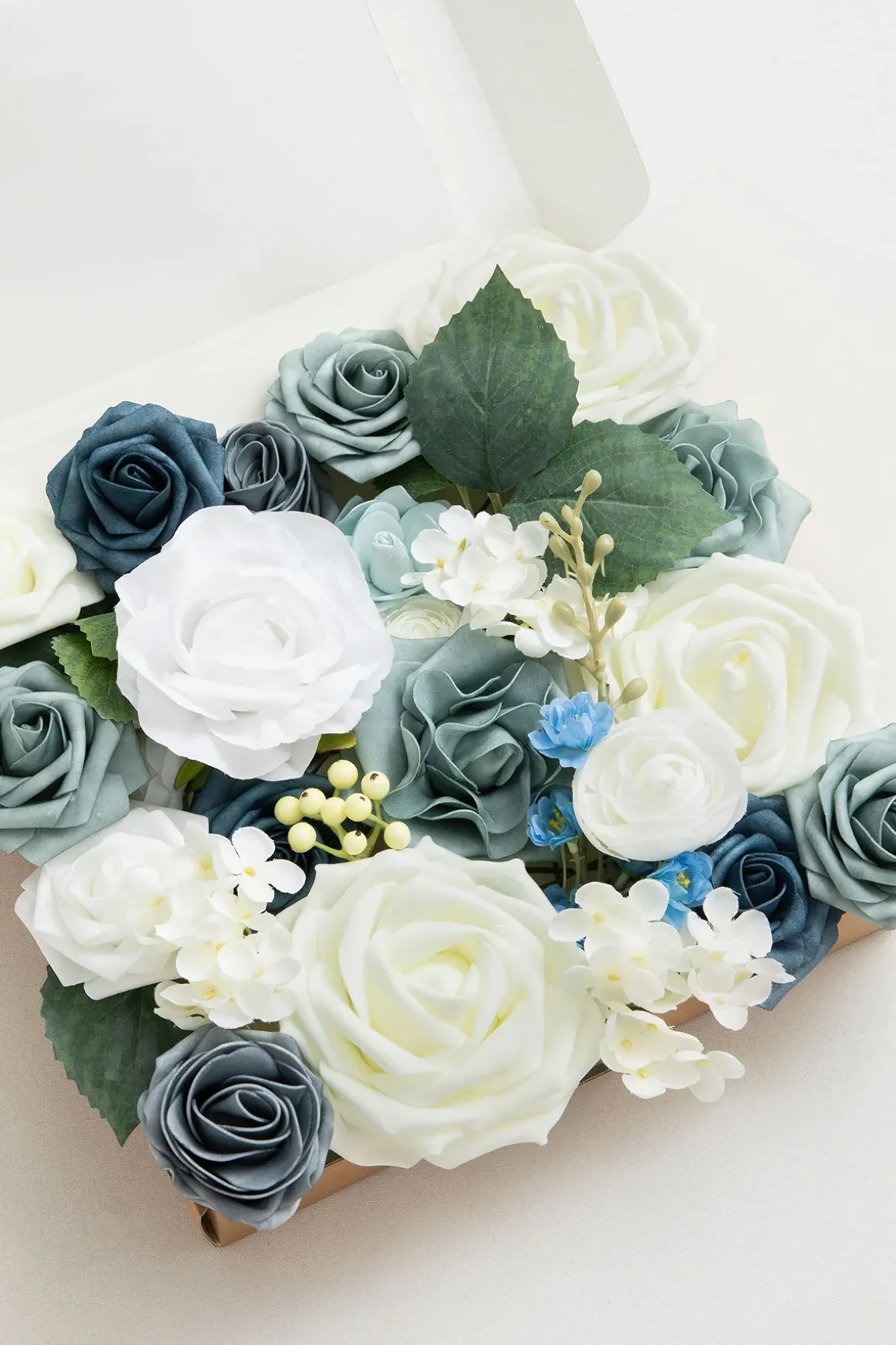 DIY Designer Flower Boxes in Dusty Blue & Navy