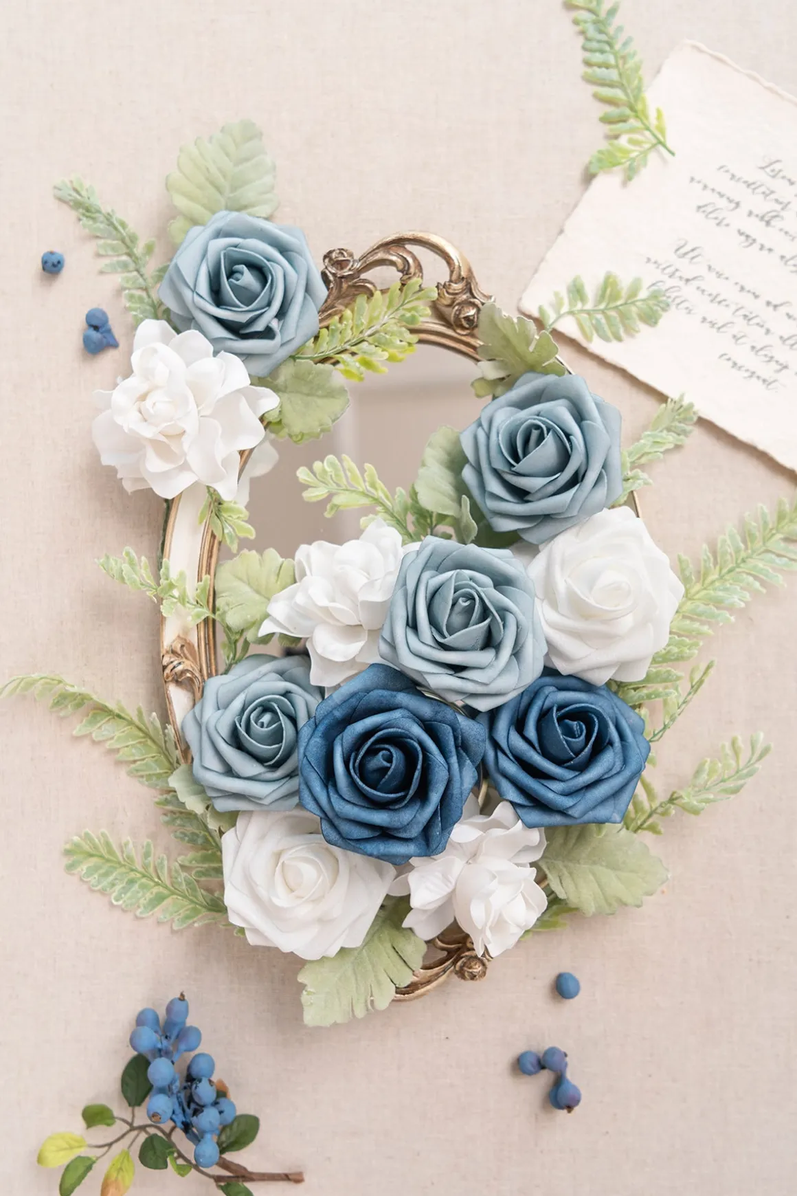 DIY Designer Flower Boxes in Dusty Blue & Navy