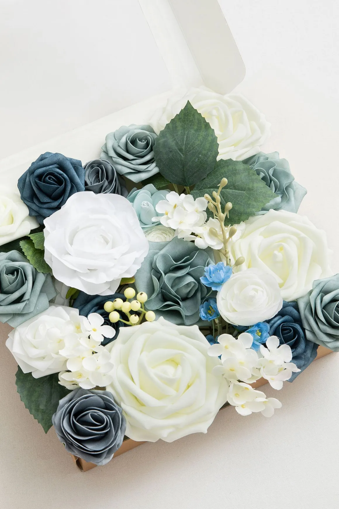 DIY Designer Flower Boxes in Dusty Blue & Navy