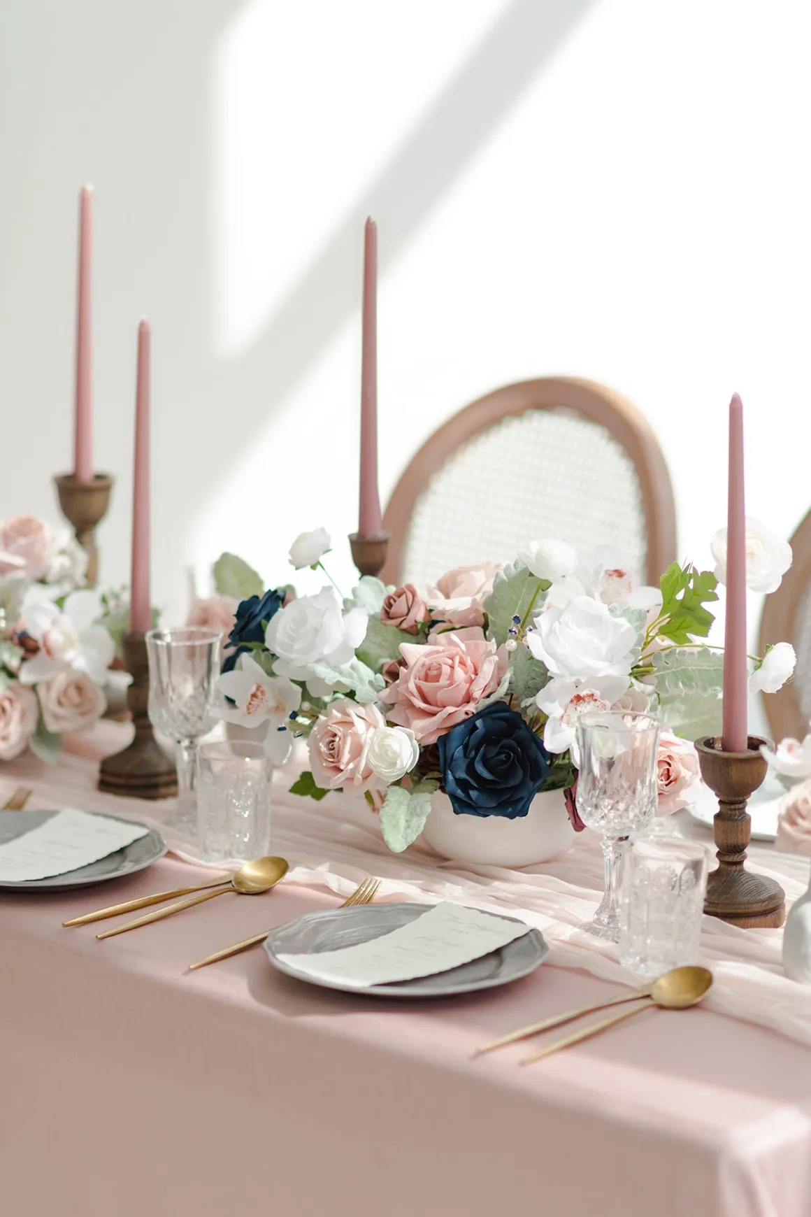 DIY Designer Flower Boxes in Kiera Dusty Rose & Navy Grand Box | Clearance