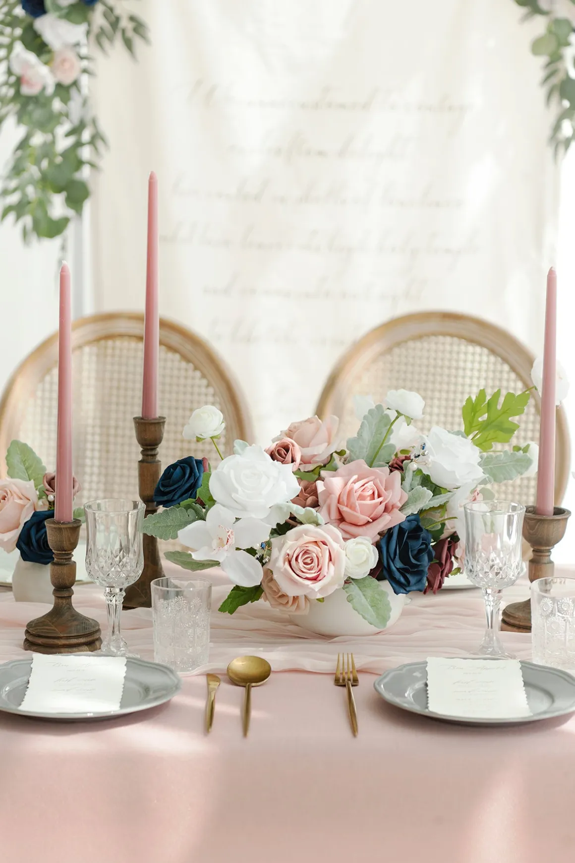 DIY Designer Flower Boxes in Kiera Dusty Rose & Navy Grand Box | Clearance