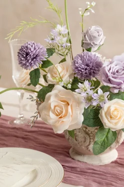 DIY Designer Flower Boxes in Lilac & Cream（Deluxe Box）
