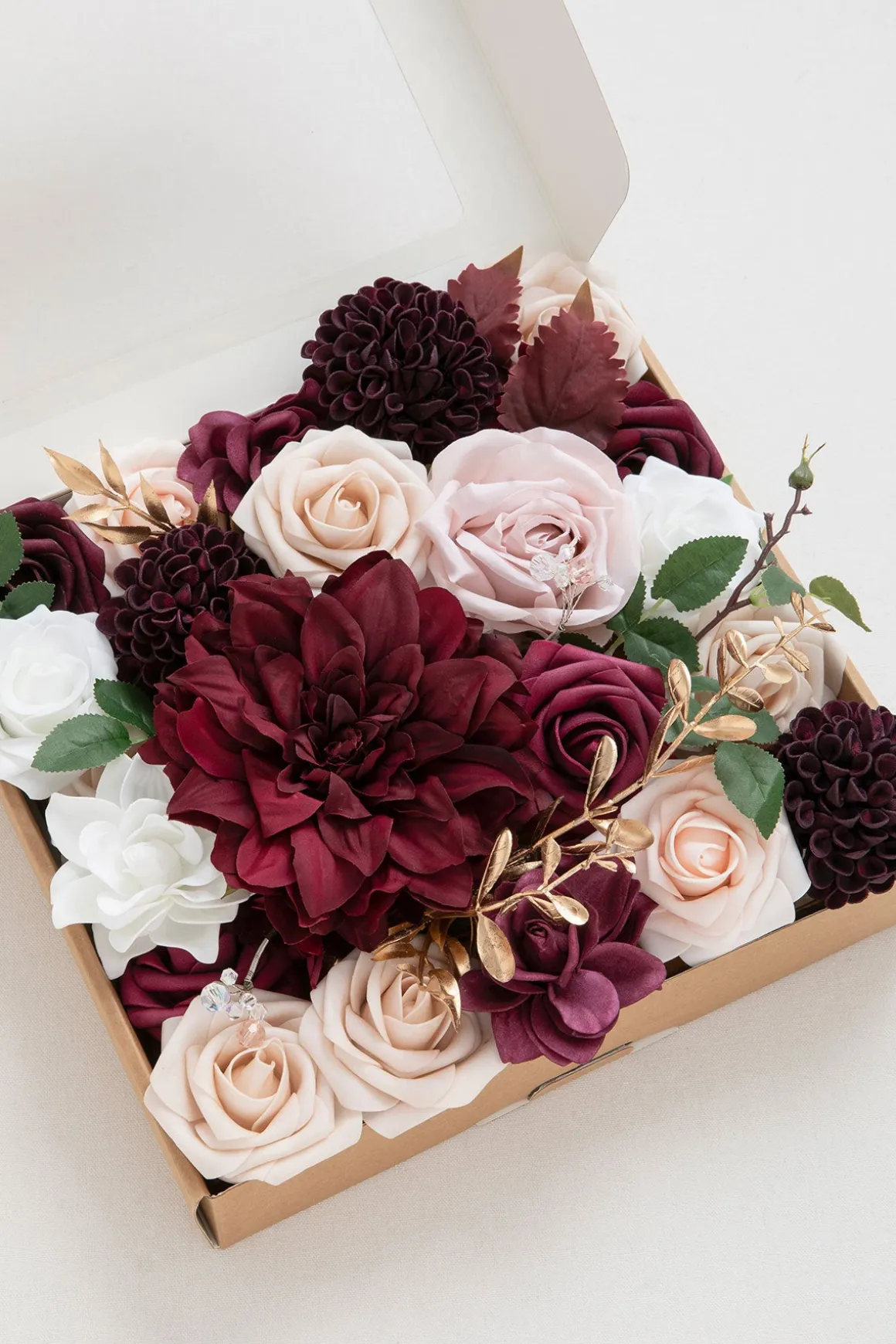 DIY Designer Flower Boxes in Marsala & Blush Grand Box