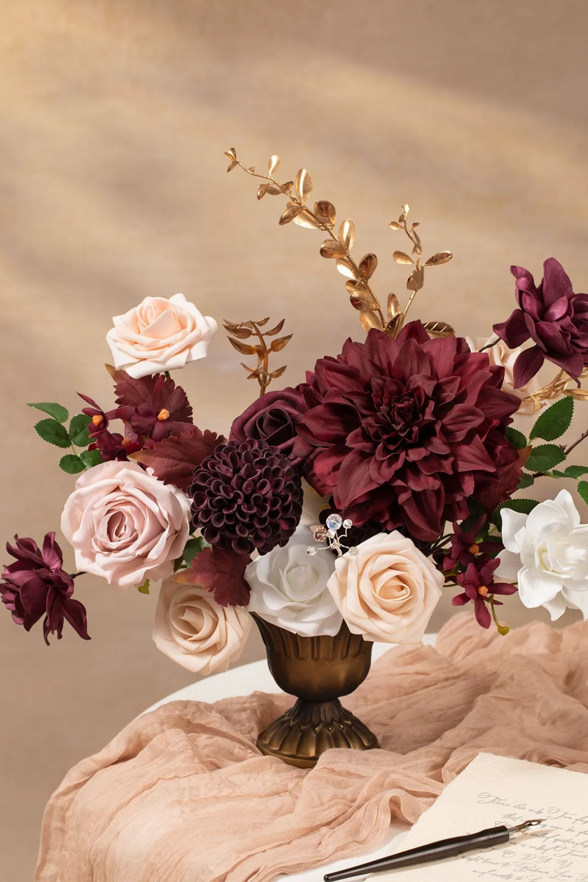 DIY Designer Flower Boxes in Marsala & Blush Grand Box