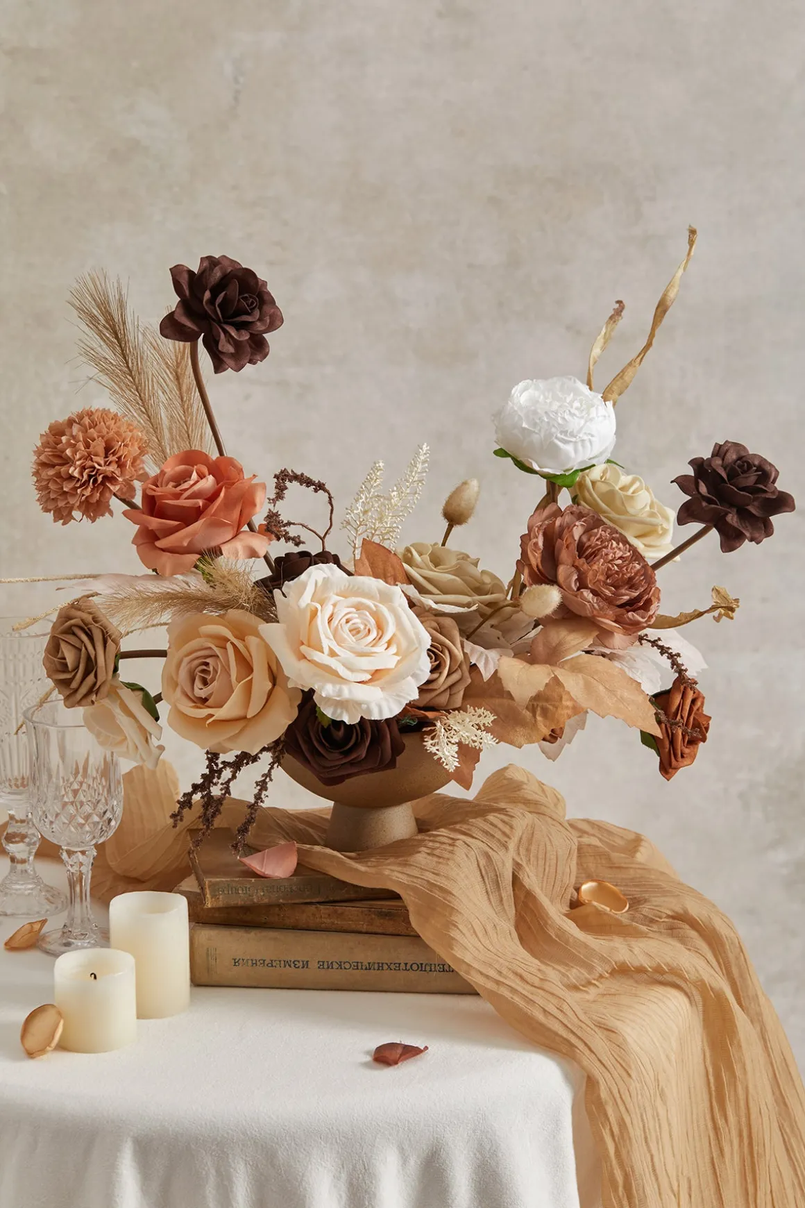 DIY Designer Flower Boxes in Rust & Sepia