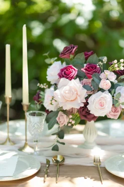 DIY Designer Flower Boxes in Romantic Marsala