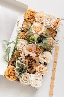DIY Designer Flower Boxes in Sunny Peach & Apricot