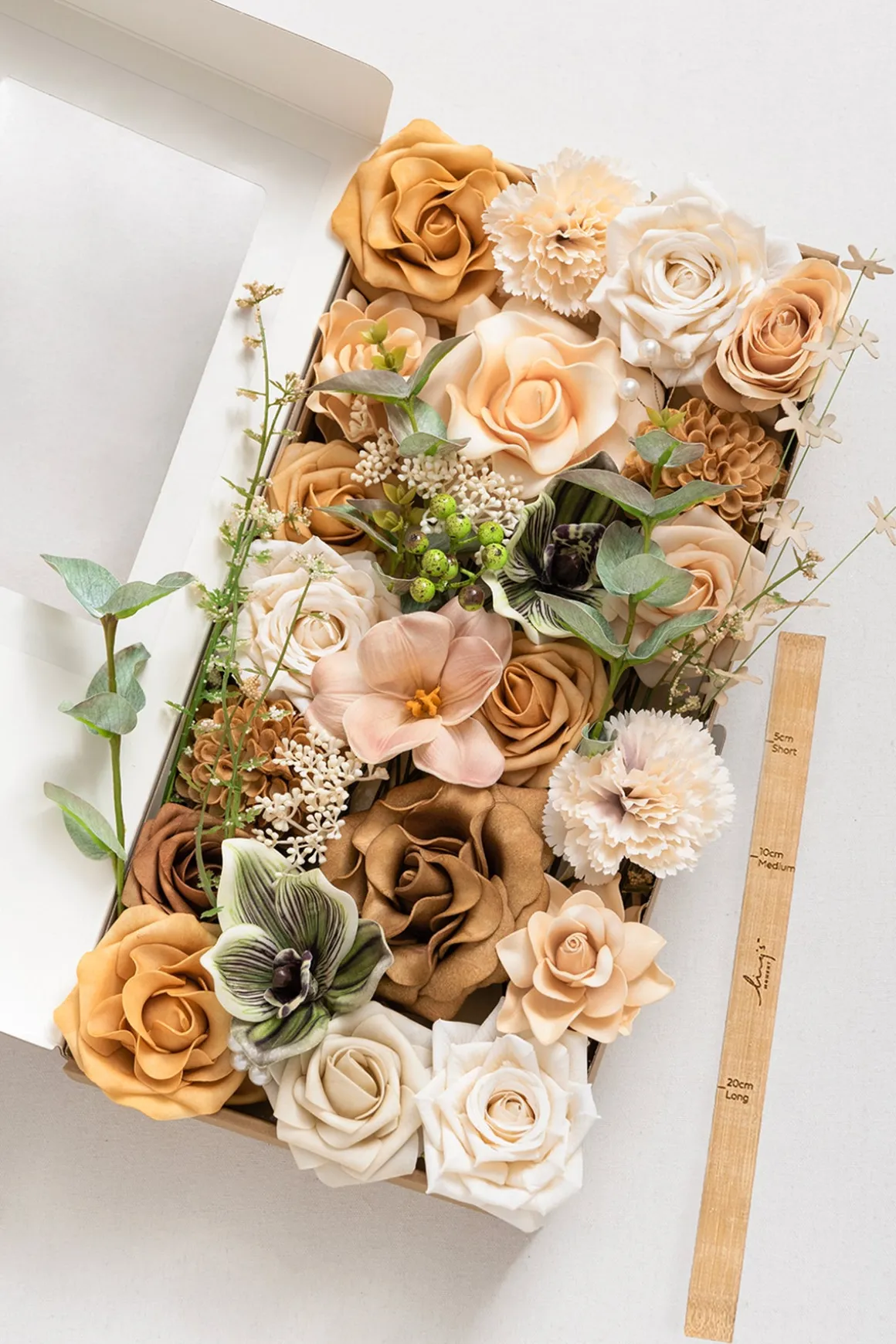 DIY Designer Flower Boxes in Sunny Peach & Apricot