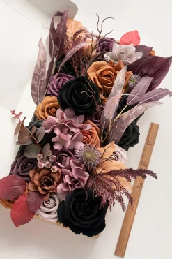 DIY Designer Flower Boxes in Twilight Purple & Harvest Orange